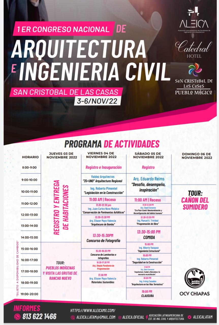 Realizarán en SCLC Congreso de Arquitectura e Ingeniería Civil