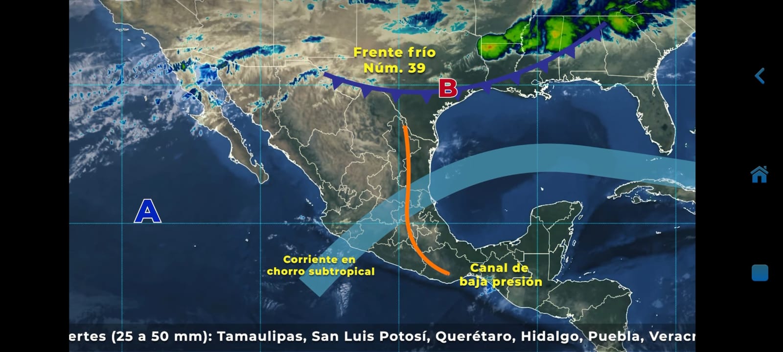 Nuevo frente frio a mitad de semana