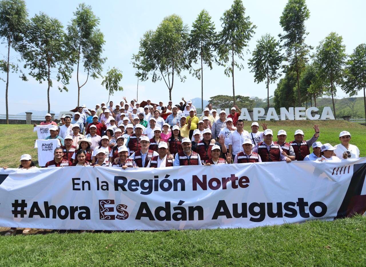 TODOS los alcaldes de la Región Norte de Chiapas refrendan apoyo a Adán Augusto