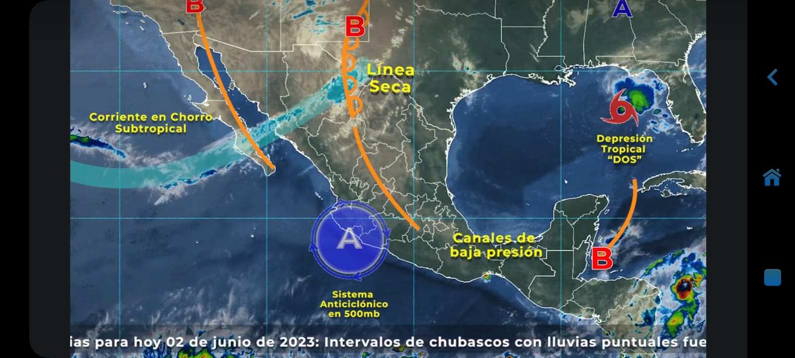 Fin de semana lluvioso en Chiapas