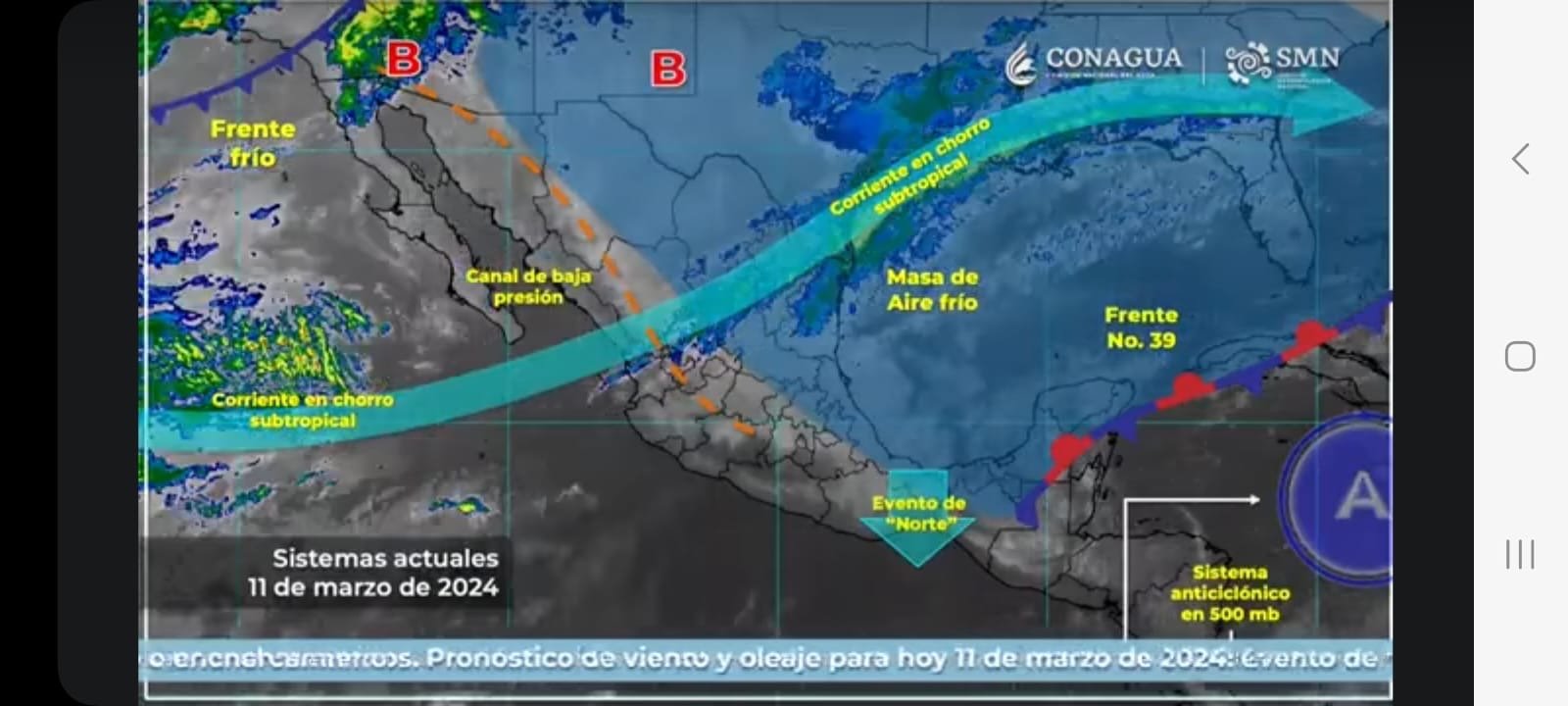 Lluvias muy fuertes para Chiapas