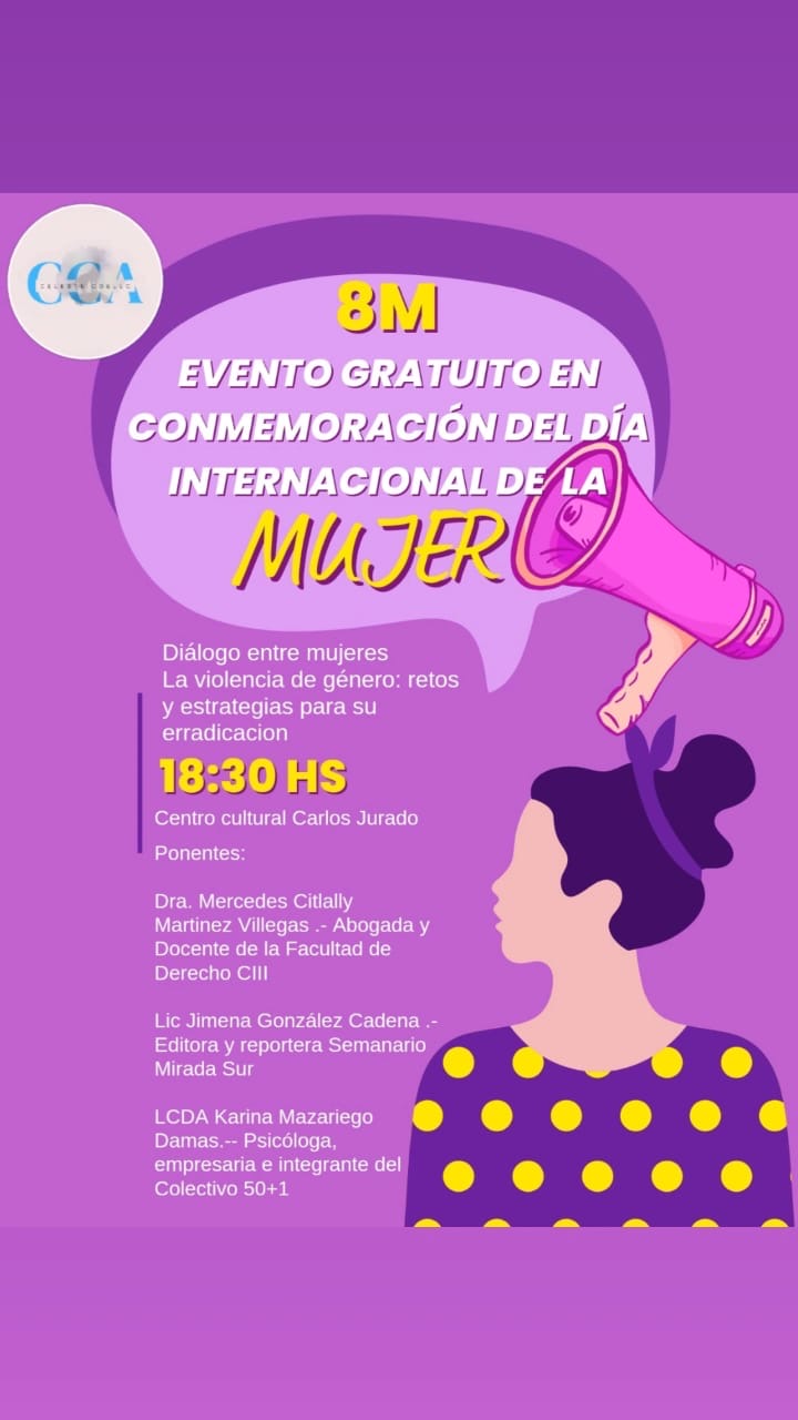 Expertas convocan a diálogo sobre violencia de género en el Día Internacional de la Mujer