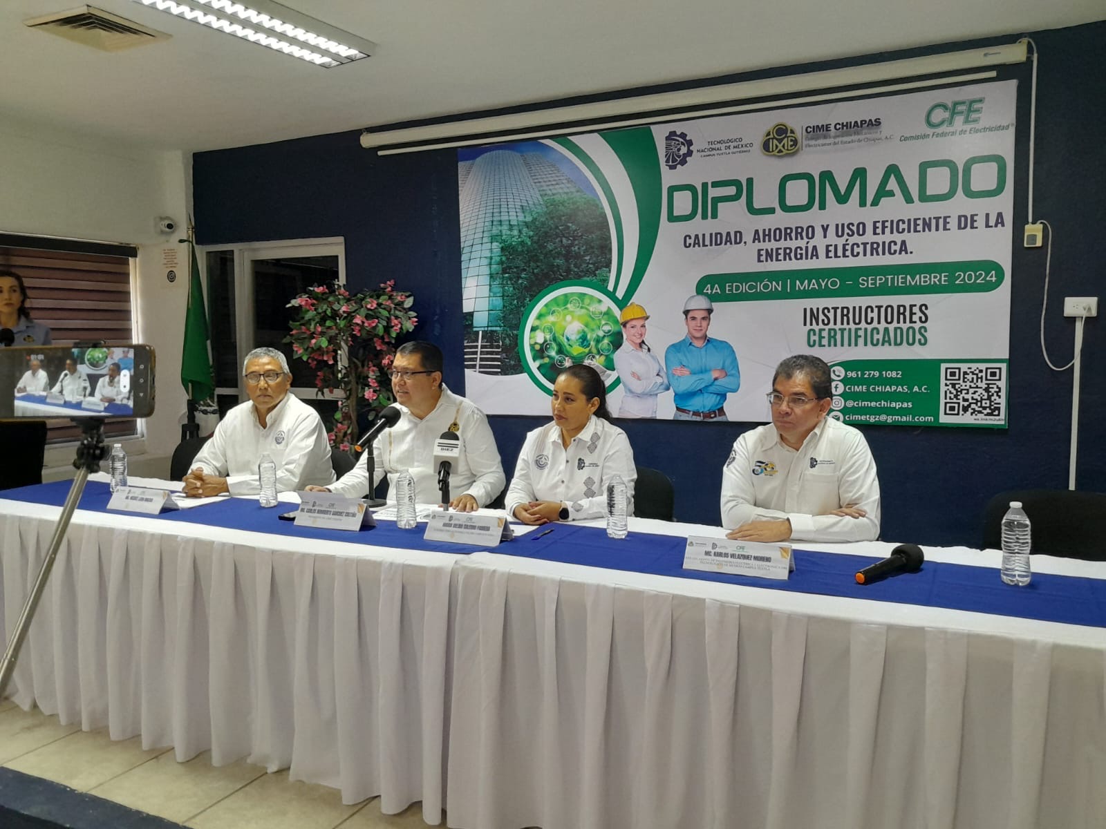 CIME Chiapas, TecNM y CFE convocan a diplomado “Calidad, ahorro y uso eficiente de la energía eléctrica”