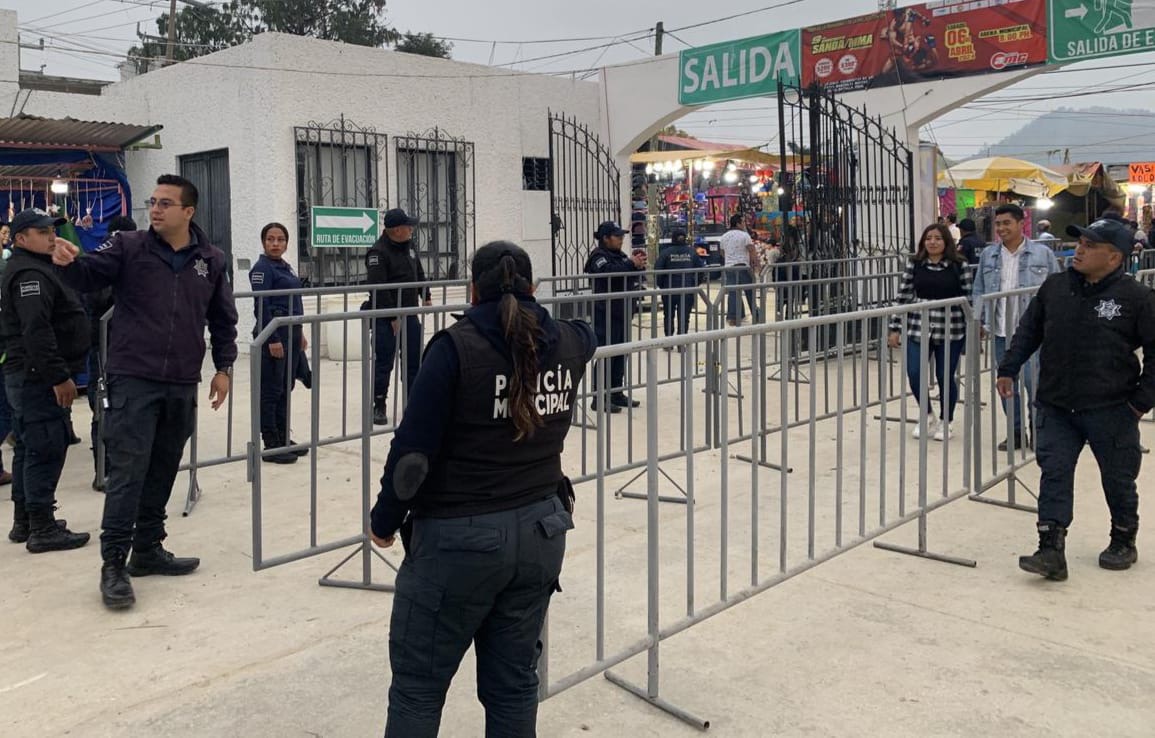 Refuerzan seguridad en el parque de Feria de la Primavera y de la Paz