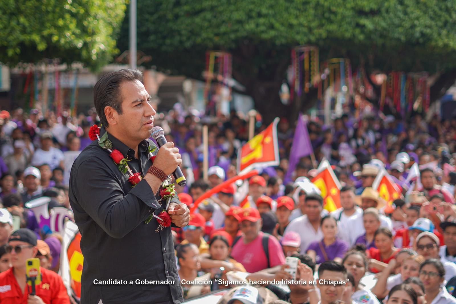 Eduardo Ramírez se compromete a velar por la seguridad de Chiapas