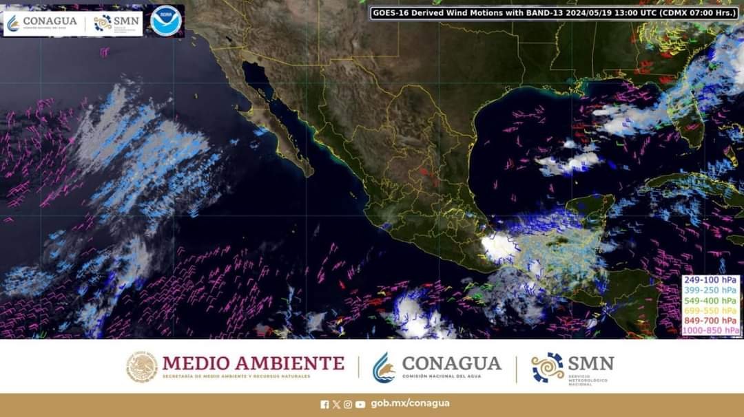 Fuertes lluvias para Chiapas: CONAGUA