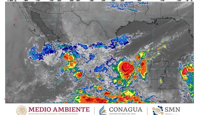 Cuatro estados con lluvias intensas, incluido Chiapas