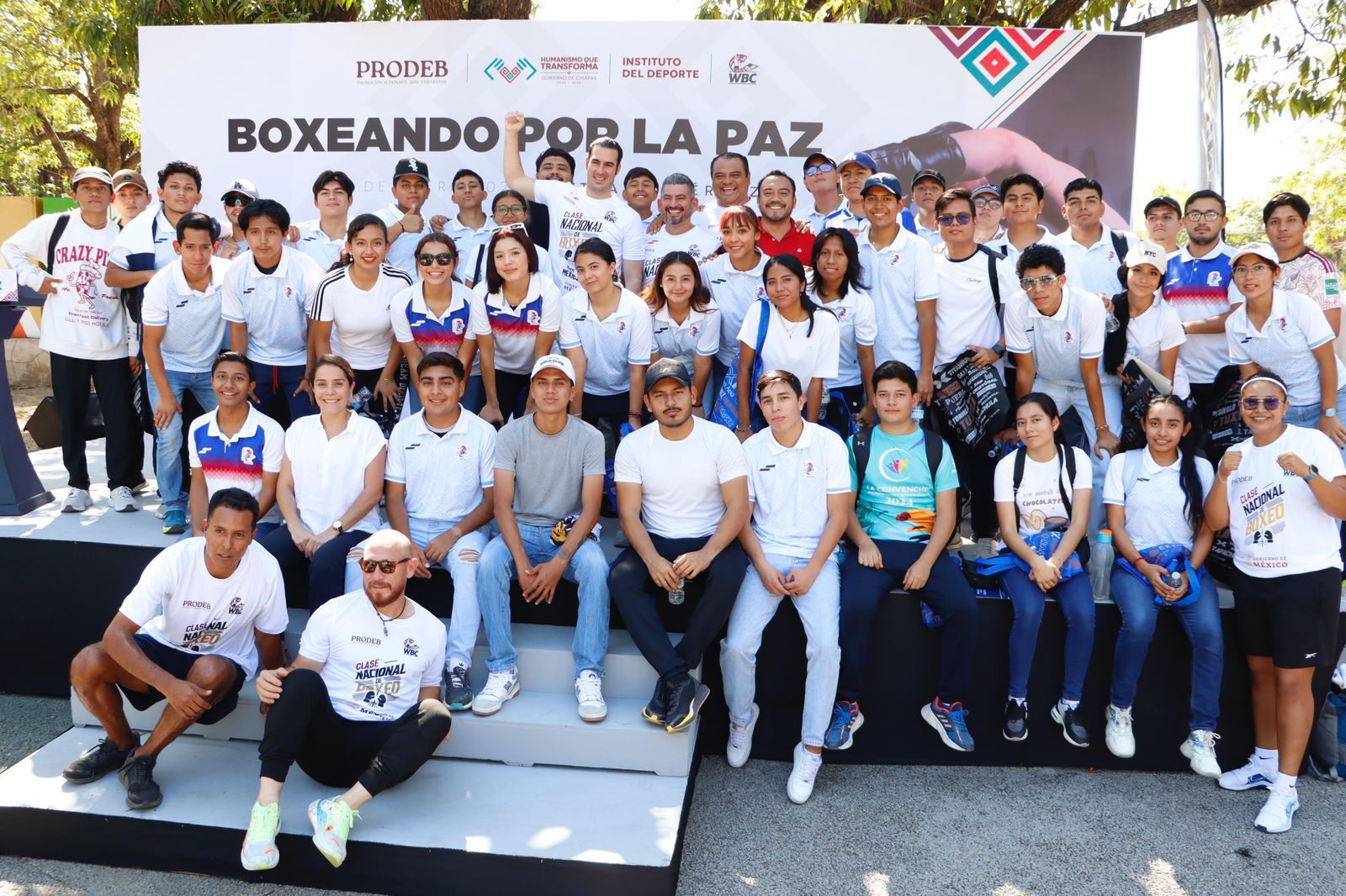 Miguel Torruco y Adonaí Sánchez encabezan megaclase “Boxeando por la paz”