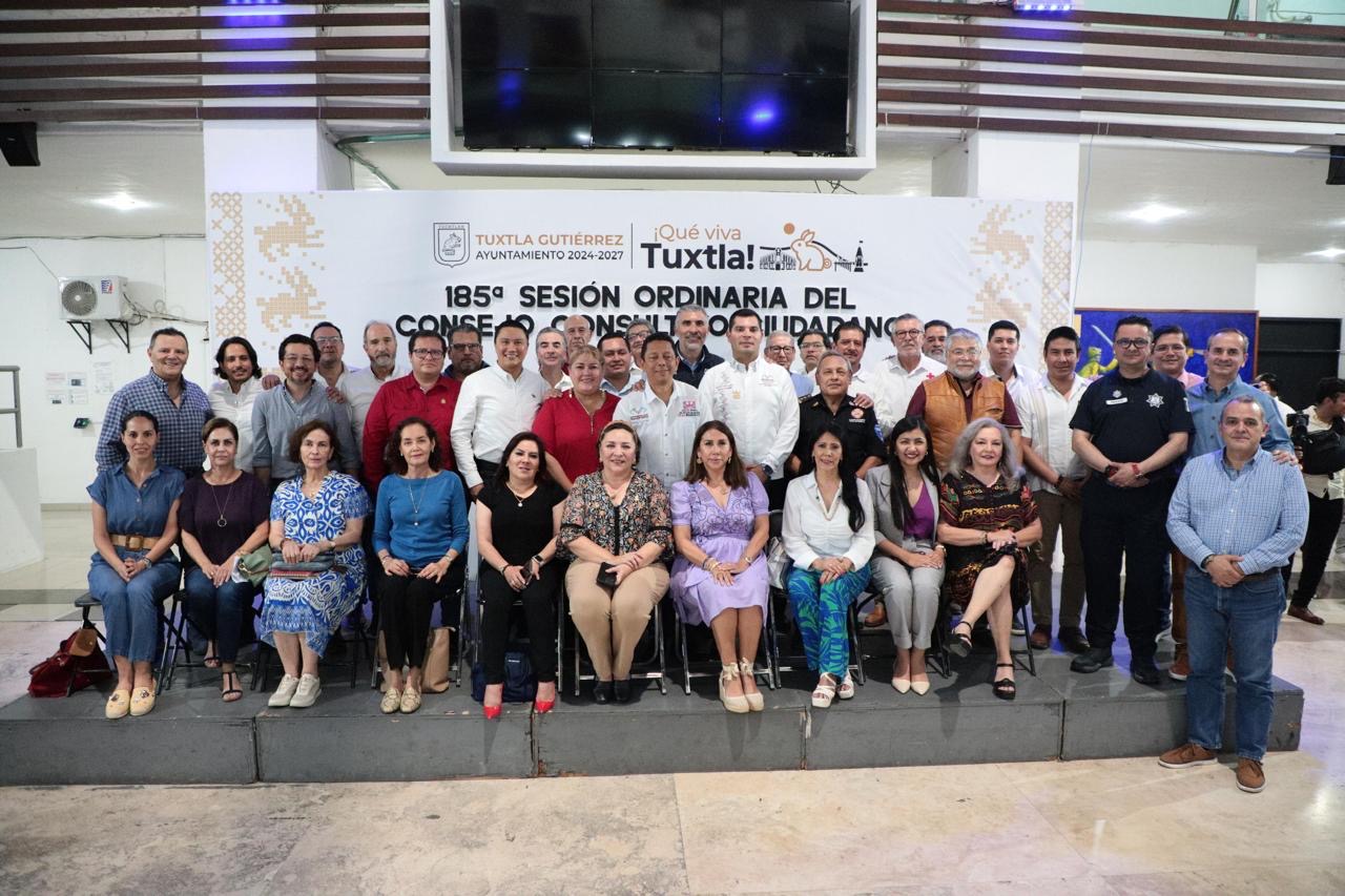 Presentan Fiscalía General, Secretaría de Seguridad del Pueblo y Ayuntamiento de Tuxtla, resultados al Consejo Consultivo
