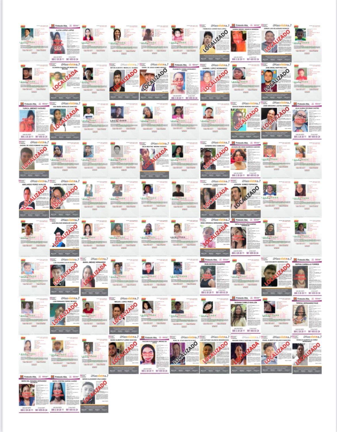 FGE localiza a 93 personas en el mes de marzo