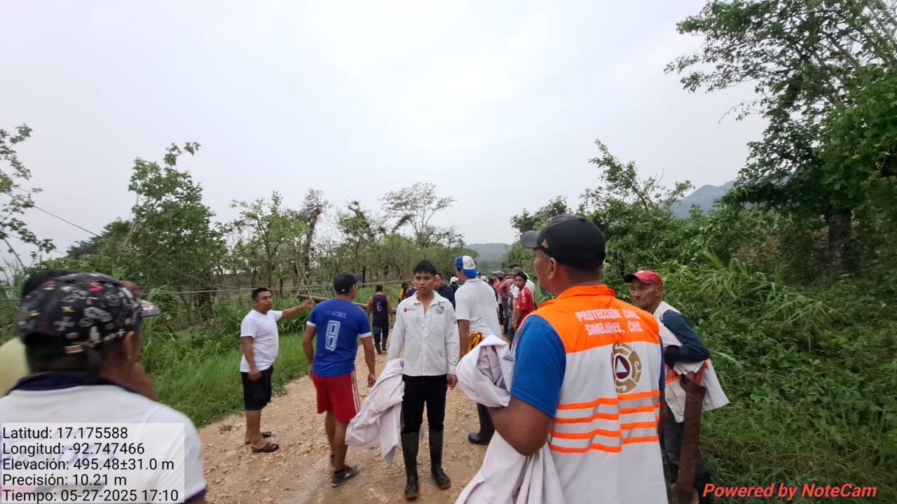 Depresión tropical no representa riesgo para Chiapas: PC