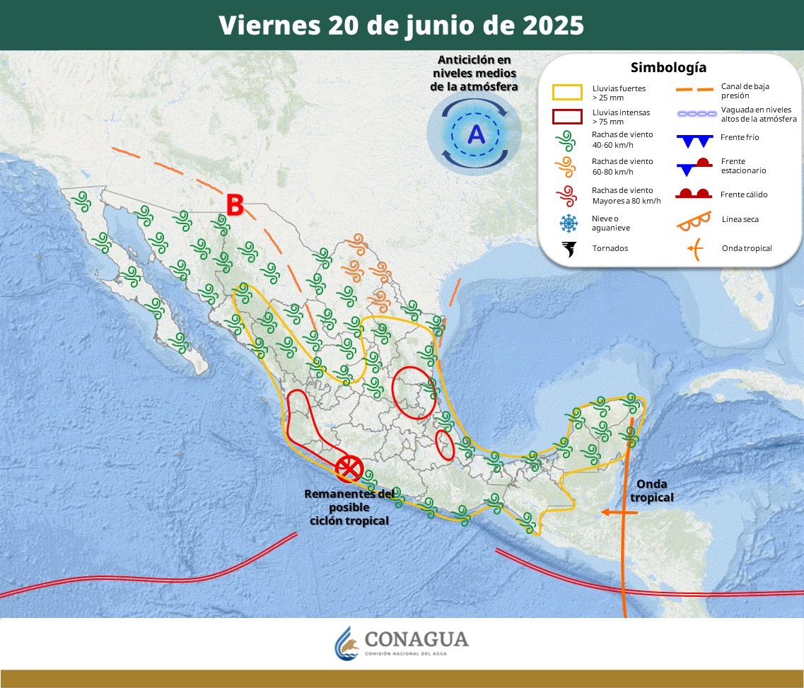 Lluvias en Chiapas por Tormenta Tropical Erick
