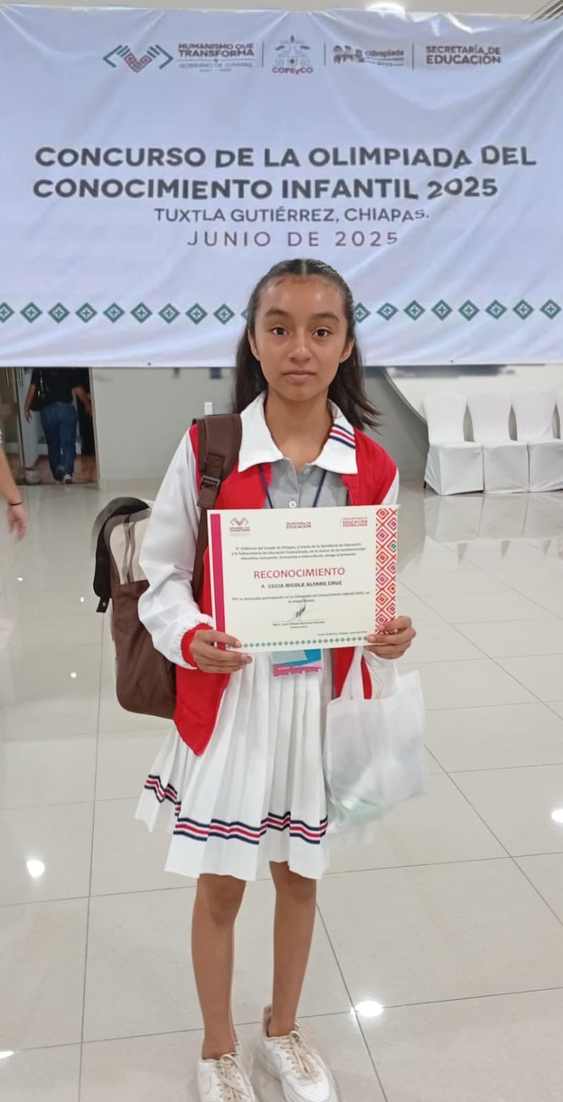 Estudiante de Nuevo México representará a Chiapas en etapa nacional
