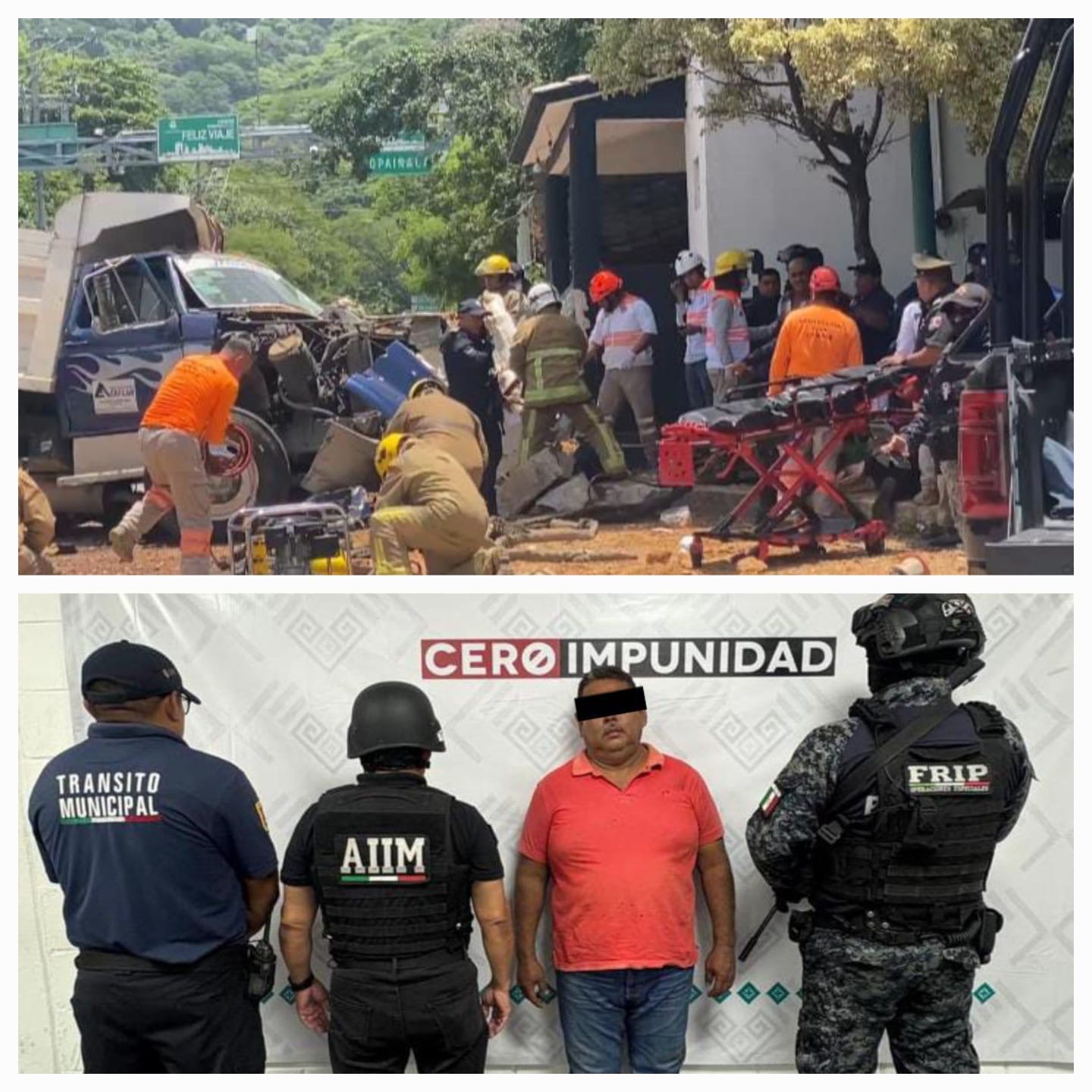 Detienen a presunto responsable del accidente en la entrada de Tuxtla- San Fernando