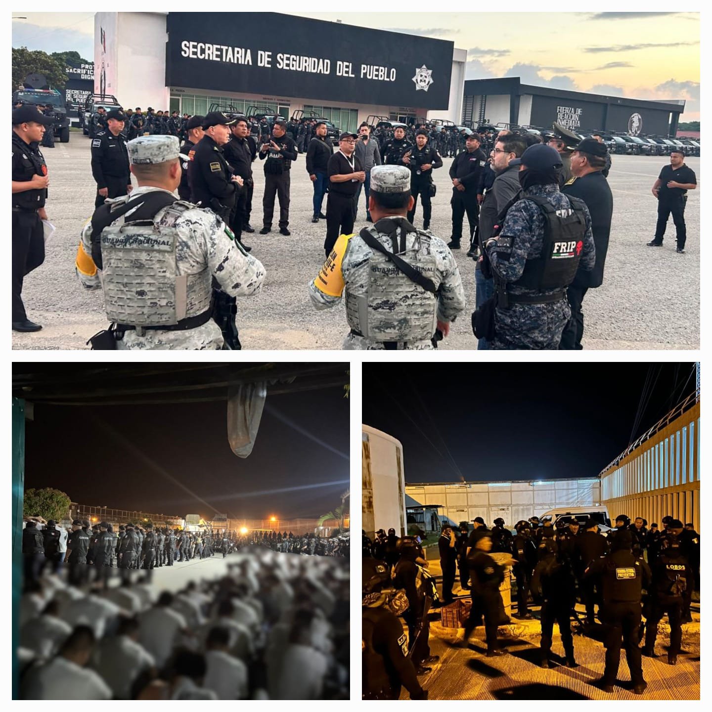 SSP realiza operativo de extracción y cambios en Centros Penitenciarios de Chiapas