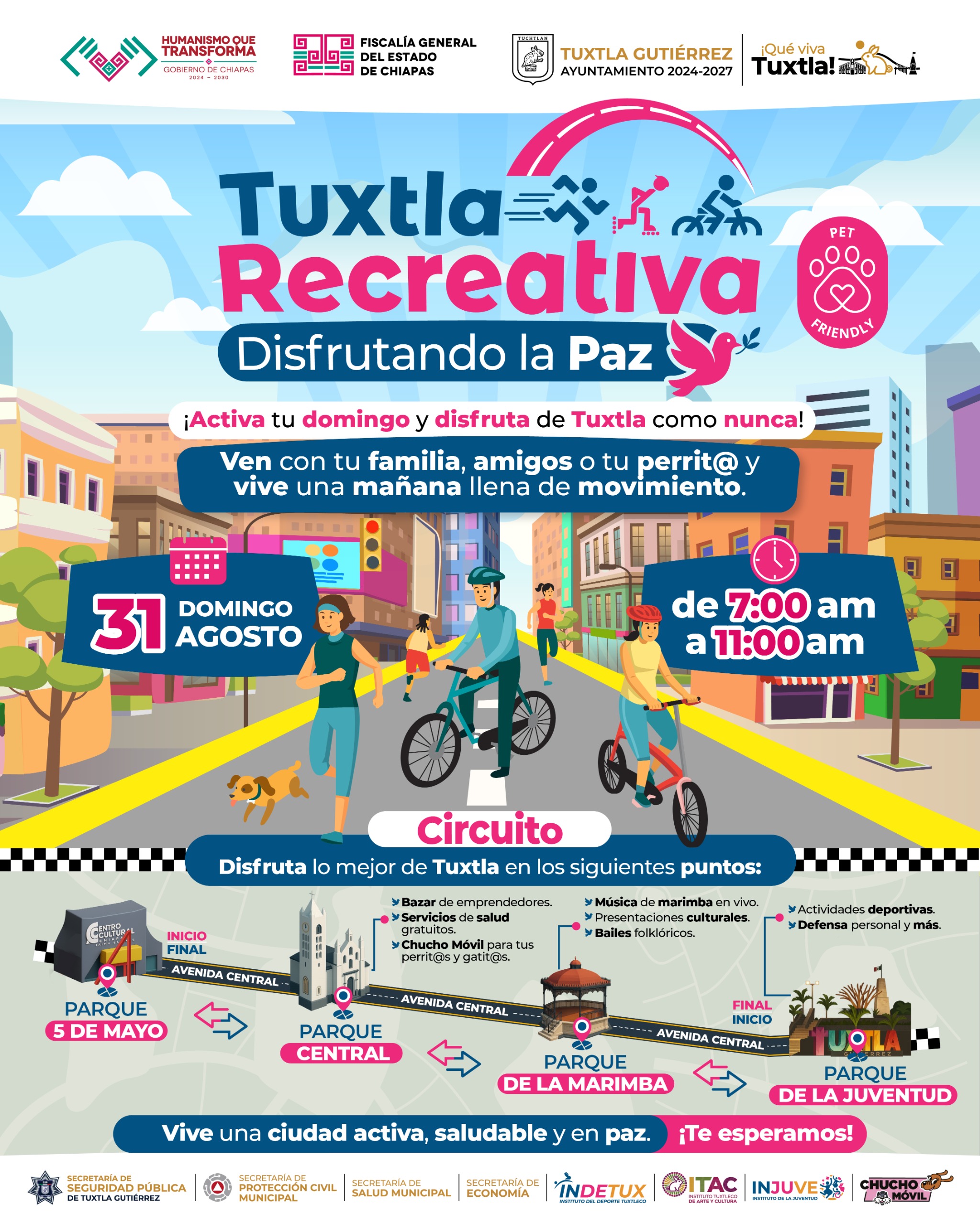 Te invitamos al Circuito Tuxtla Recreativa este domingo: Angel Torres