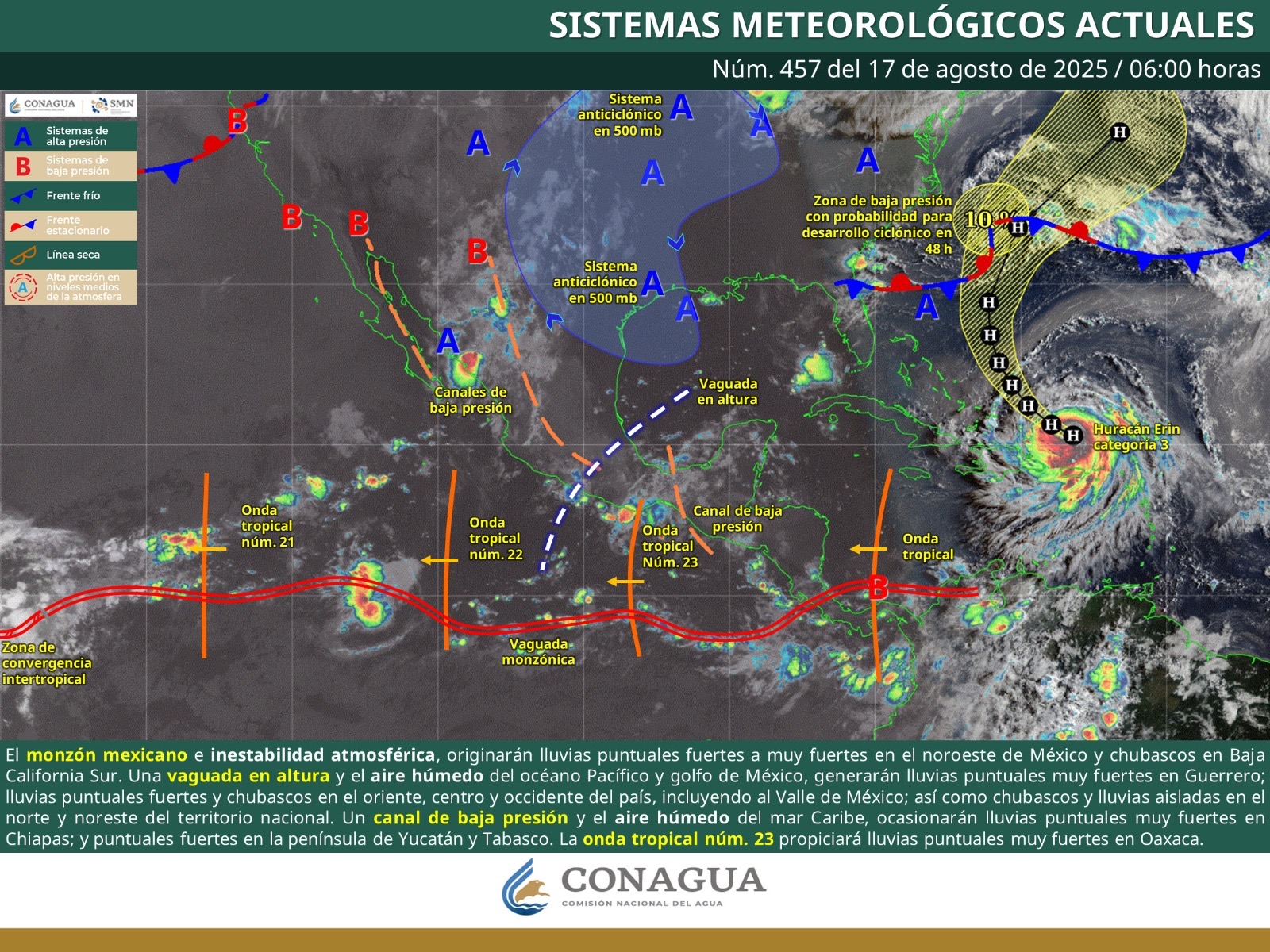 Se mantendrán lluvias muy fuertes en Chiapas
