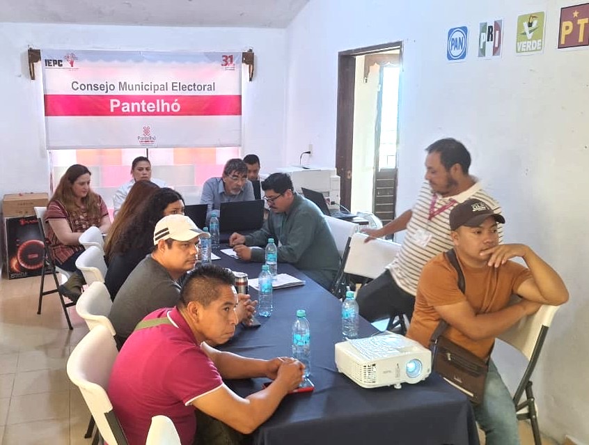 Luego del tercer simulacro del PREP, el IEPC se declara listo para elección extraordinaria en Pantelhó