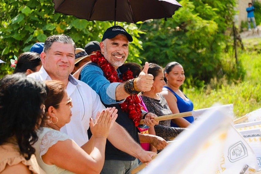 Más de 530 metros de pavimentación en La Condesa; Angel Torres da el banderazo de inicio