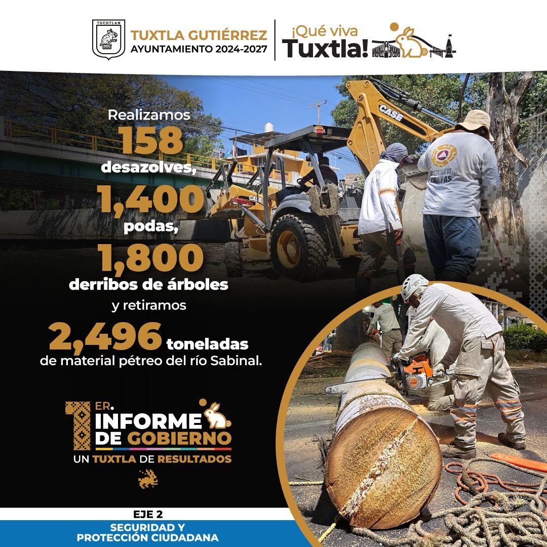 Angel Torres resalta acciones de Protección Civil en su Primer Informe de Gobierno