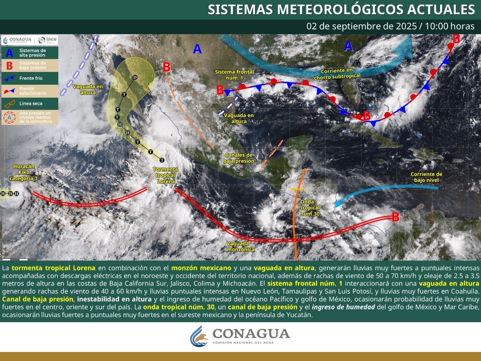 Lluvias por ondra tropical 30